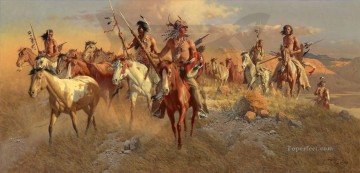 アメリカインディアン Painting - レイダース西アメリカ